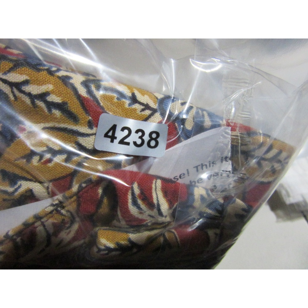 Faherty Tank Top Womens Linen Blend Floral Print Red Blue Square Neck Small - Picture 11 of 11